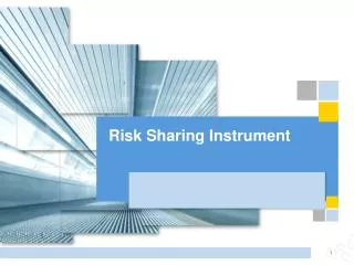 risk sharing instrument
