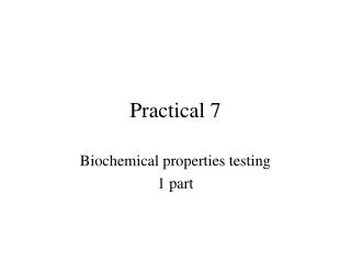 Practical 7