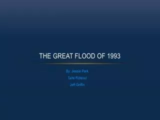 The Great Flood of 1993