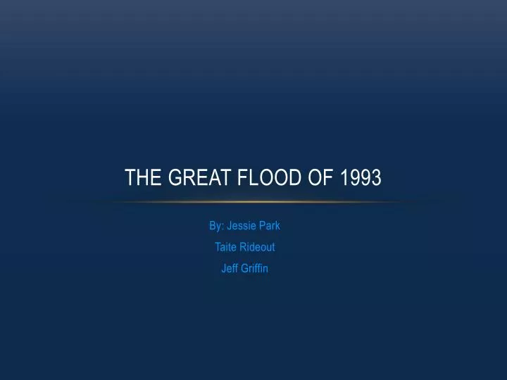 the great flood of 1993