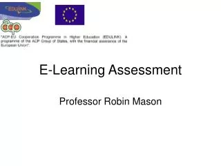 E-Learning Assessment