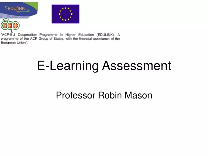e learning assessment