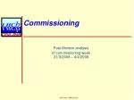 Commissioning - slide 1