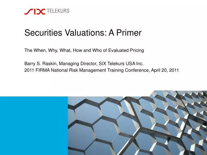 securities valuations a primer