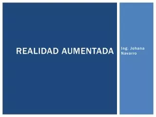 realidad aumentada