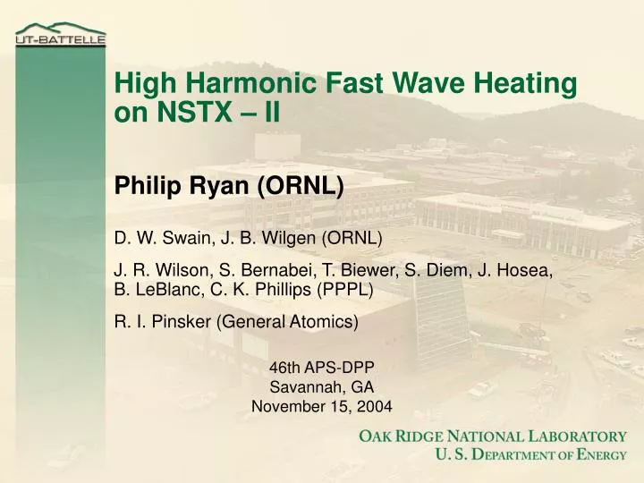 high harmonic fast wave heating on nstx ii