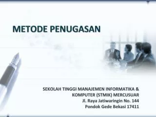 metode penugasan