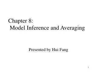Chapter 8: Model Inference and Averaging