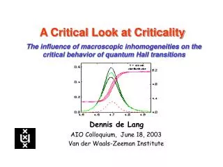 A Critical Look at Criticality