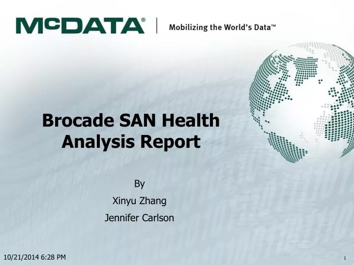 brocade san health analysis report