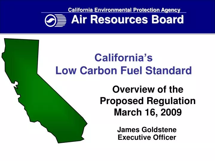 california s low carbon fuel standard