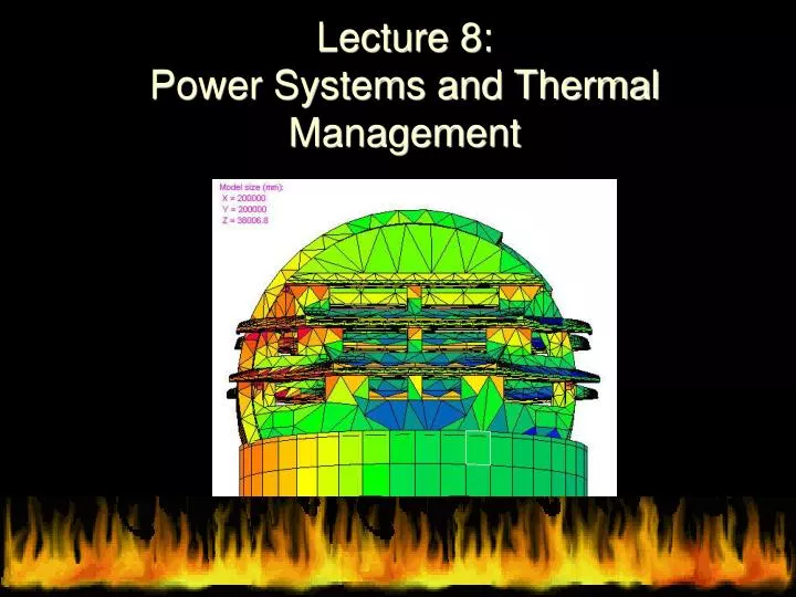 lecture 8 power systems and thermal management