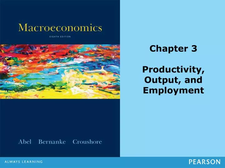 chapter 3 productivity output and employment