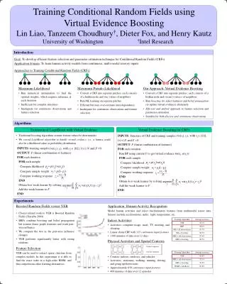 Training Conditional Random Fields using Virtual Evidence Boosting