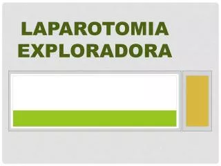 laparotomia exploradora
