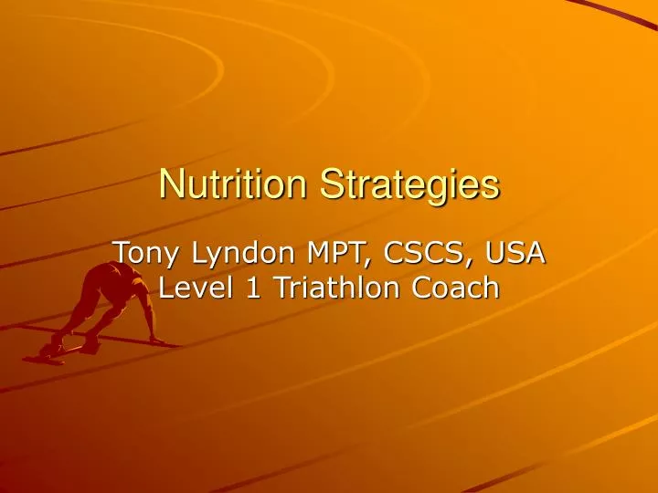 nutrition strategies