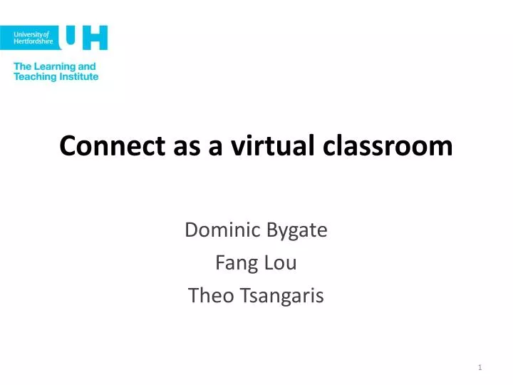 connect as a virtual classroom
