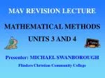 MAV REVISION LECTURE - slide 1