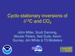 Cyclo-stationary inversions of d 13 C and CO 2