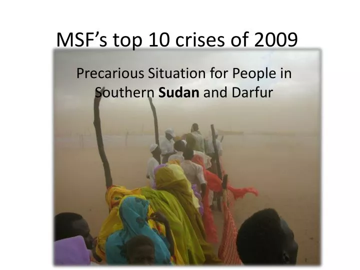 msf s top 10 crises of 2009