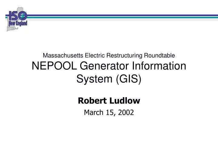 massachusetts electric restructuring roundtable nepool generator information system gis
