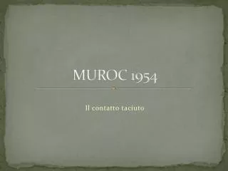 muroc 1954