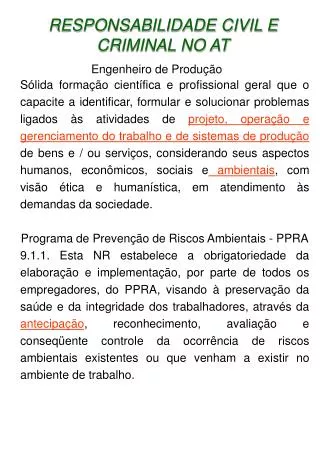 responsabilidade civil e criminal no at