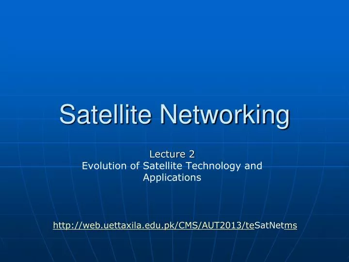 satellite networking