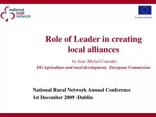 National Rural Network Annual Conference 1st December 2009 -Dublin