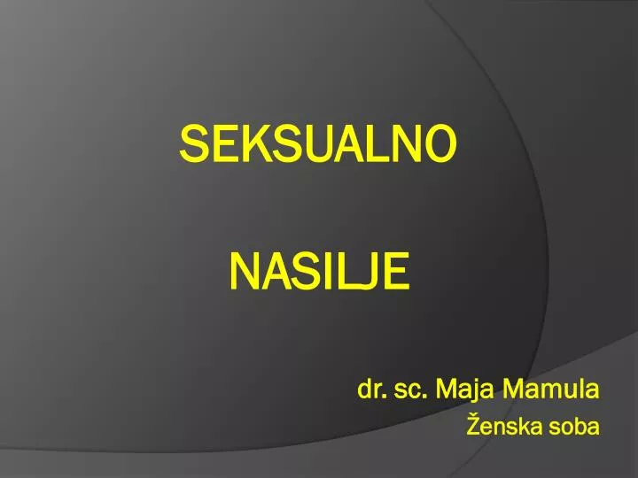 seksualno nasilje