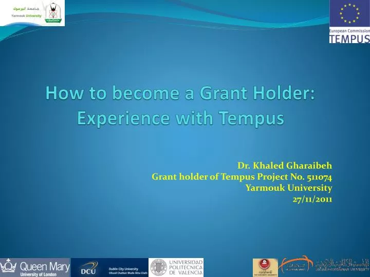 how to become a grant holder experience with tempus