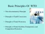 Basic Principles Of WTO - slide 1