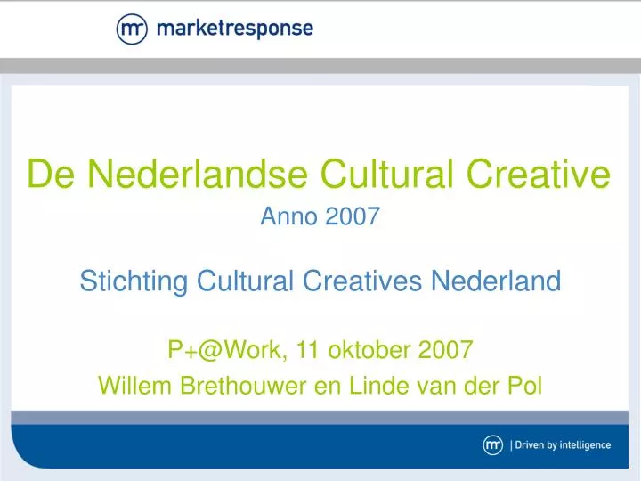 de nederlandse cultural creative