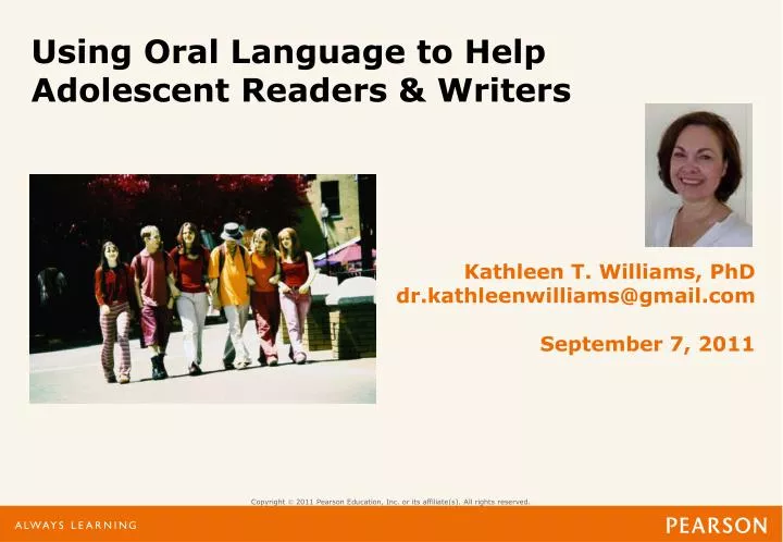 using oral language to help adolescent readers writers