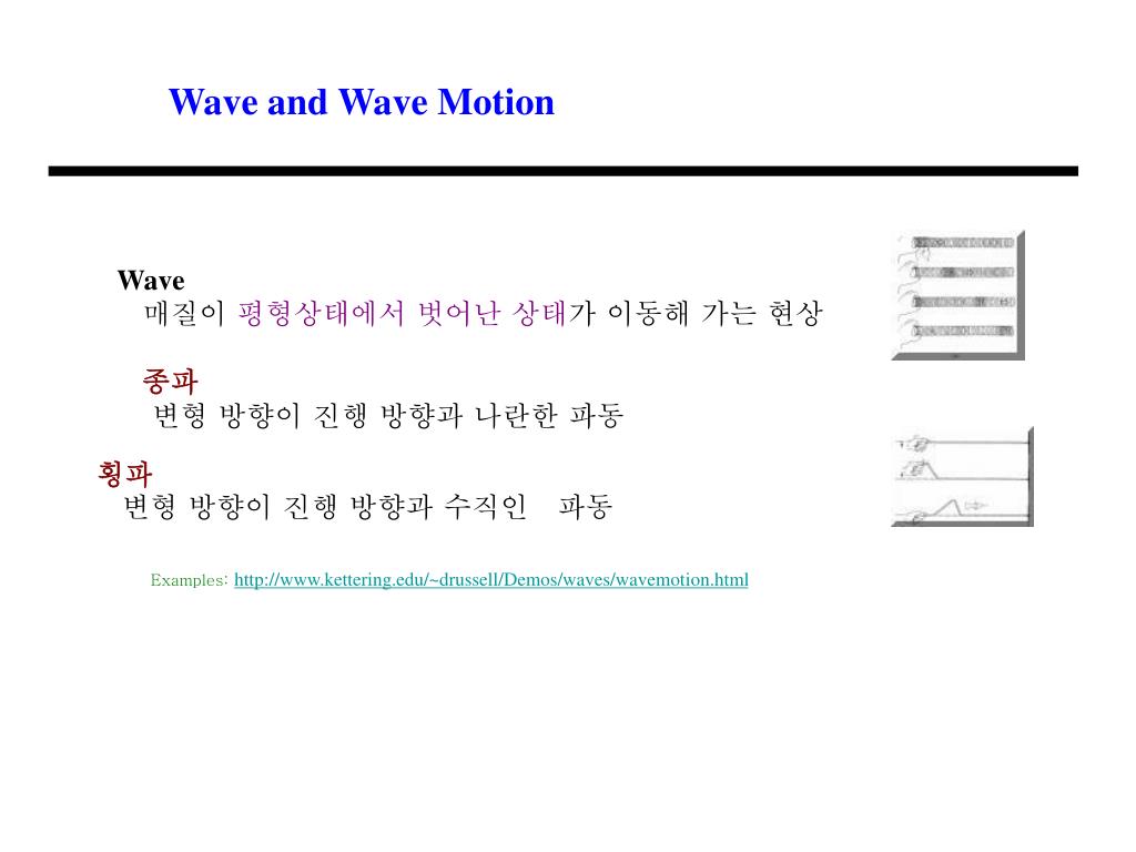 Wave and Wave Motion - slide 1