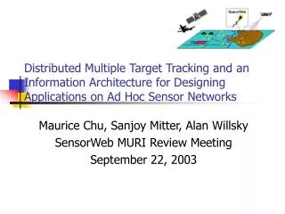 Maurice Chu, Sanjoy Mitter, Alan Willsky SensorWeb MURI Review Meeting September 22, 2003