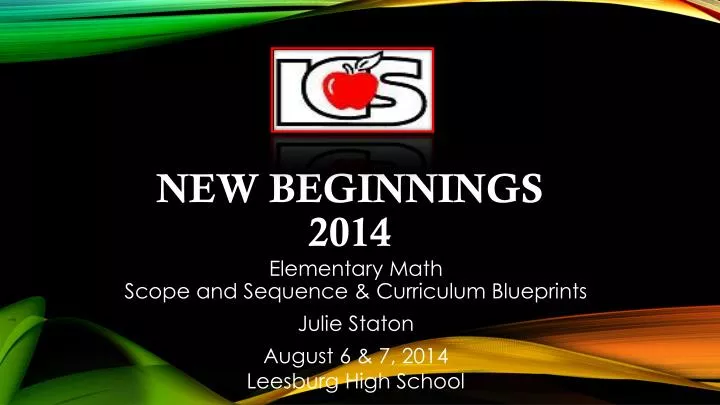 new beginnings 2014