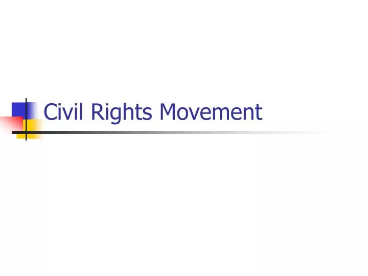 civil rights movement