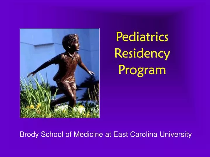 pediatrics residency program