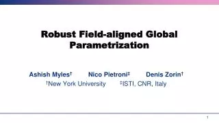 Robust Field-aligned Global Parametrization