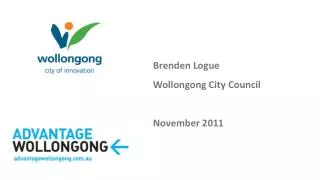 Brenden Logue	 Wollongong City Council November 2011