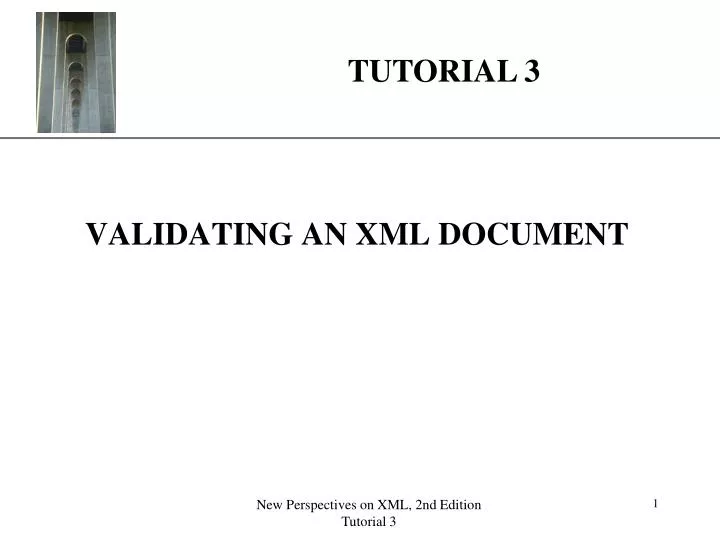 validating an xml document