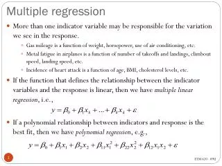 Multiple regression