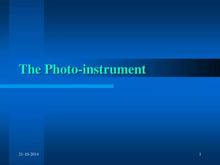 the photo instrument