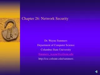 Chapter 26: Network Security