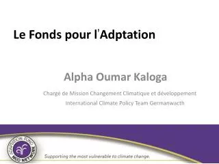 l e fonds pour l adptation