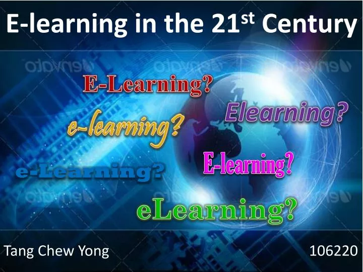 e learning in the 21 st century