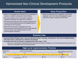 Harmonised Non-Clinical Development Protocols
