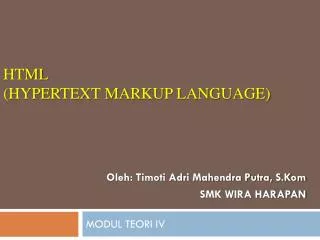 html hypertext markup language