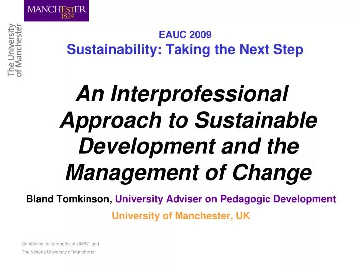 eauc 2009 sustainability taking the next step